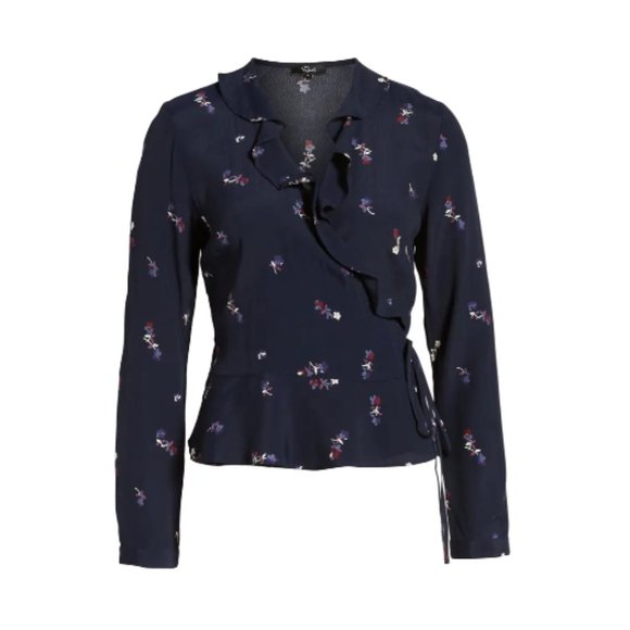 Rails Simone Floral Ruffle Wrap Blouse - Picture 4 of 9